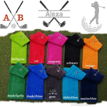 Golfhandtuch mit Initialen Namen